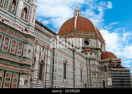 Florence Cathedral (Cathedral of Saint Mary of the Flower), Florence, Tuscany, Italy. Duomo di Firenze (Cattedrale di Santa Maria del Fiore). Stock Photo