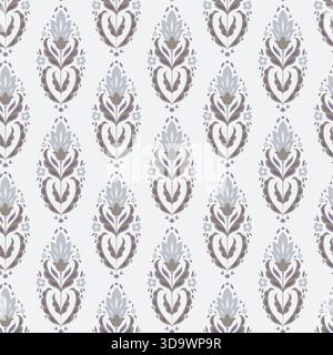 Soft Nordic Folk Floral Ornament Stock Vector
