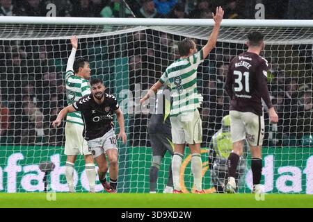 Heart Of Midlothian S Claudio Braga Second From Left Has An Attempt