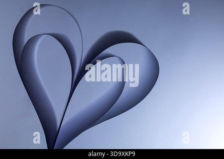 Minimalist Paper Curves Abstract Background Stock Photo