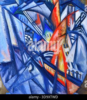 Olga Rozanova, Fire in the City, 1913 Stock Vector