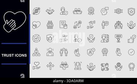 TRUST ICON Stock Vector