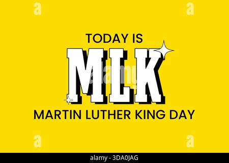 A vibrant Martin Luther King Day background emphasizing equality and celebration Stock Vector