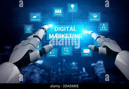 AI enhances marketing by analyzing trends, automating campaigns, and optimizing engagement for improved customer insight and revenue growth. Parse Stock Photo
