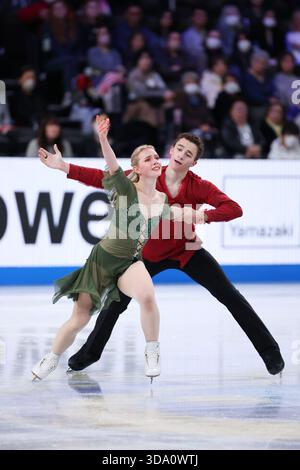 Jasmine ROBERTSON & Chase ROHNER (USA), during Junior Ice Dance Rhythm ...