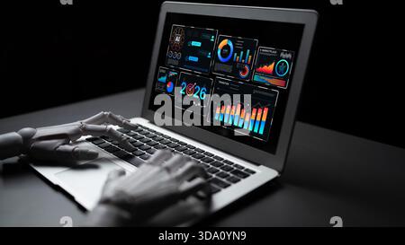AI powers data analytics with predictive insights, smart dashboards, and real-time modeling for strategic decision-making. Artificial intelligence Stock Photo