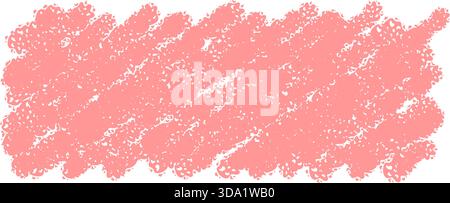 Pink Chalk Rough Rectangle Sketch Banner Stock Vector