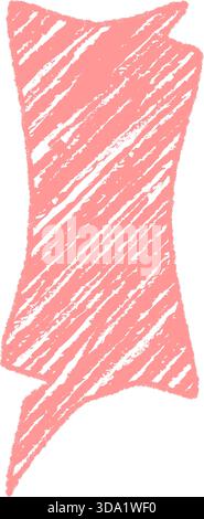 Wavy Chalk Speech Bubble Template Stock Vector