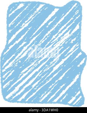 Blue Chalk Squiggle Quote Frame Sketch Stock Vector