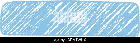 Diagonal Blue Crayon Sketch Quote Box Stock Vector
