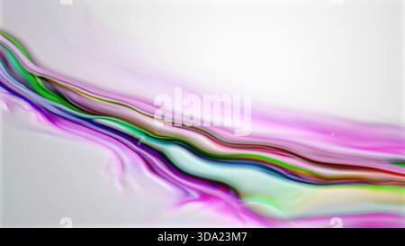 Diagonal energy flow in multicolor gradient streaks Stock Photo