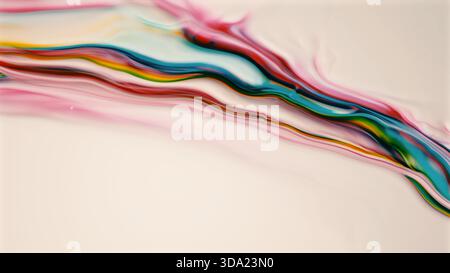 Diagonal energy flow in multicolor gradient streaks Stock Photo