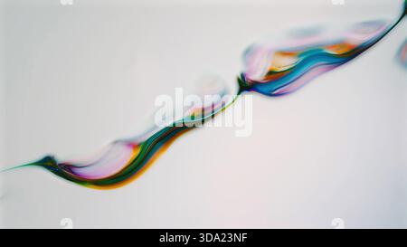 Diagonal energy flow in multicolor gradient streaks Stock Photo