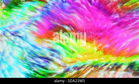 Vibrant flowing abstract colors creating dynamic organic patterns Stock Photo