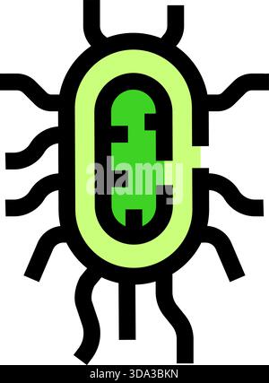 unicellular bacteria laboratory icon vector illustration design Stock ...