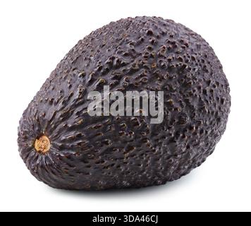 Avocado fruit isolated on white background. Avocado fruit clipping path Stock Photo