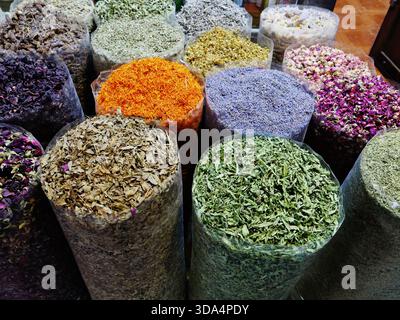 Deira Spice Souk, Dubai, Dubai Emirate, United Arab Emirates Stock Photo