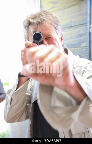 Johannesburg, South Africa, September 08, 2010, Behind the scenes on a Television advert Film Set on location in wealthy suburban neighborhood Stock Photo