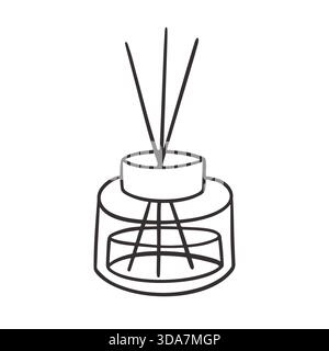Aroma Sticks Aromatherapy Diffuser Home Perfume Stock Vector