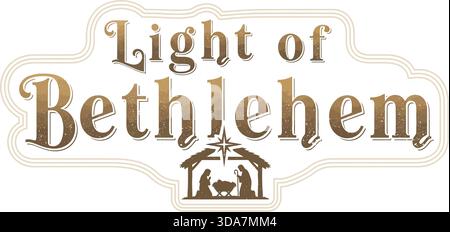 Nativity Scene Christian Design Stock Vector