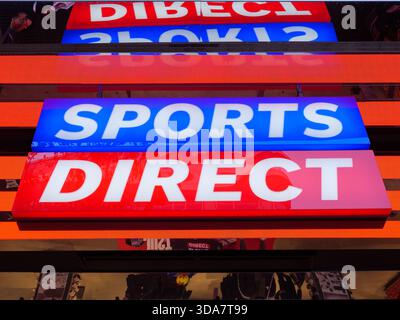 Shop sign, Sports Direct, London, UK Stock Photo - Alamy