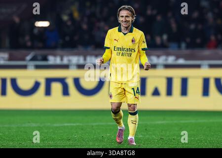 Luka Modric of AC Milan celebrates during Serie A 2025/26 football