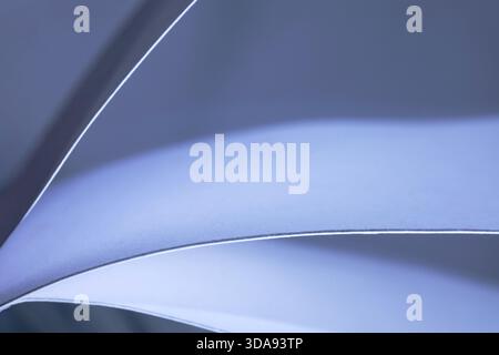 Minimal Blue Paper Wave Background Stock Photo