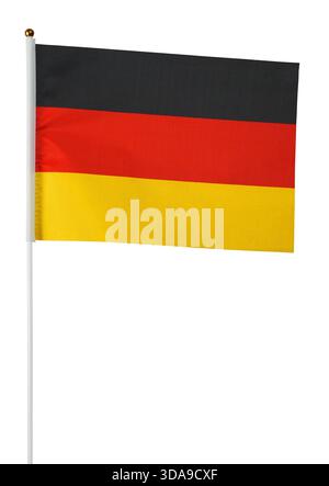 German flag on white background Stock Photo