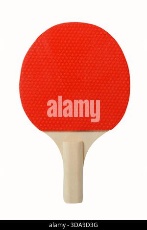 Small table tennis racket isolated on white background Stock Photo