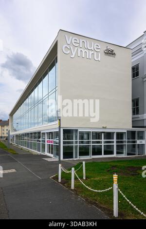 Llandudno, Wales, UK - September 6, 2025; Sign on building at Venue Cymru seafront event center in Llandudno Wales Stock Photo