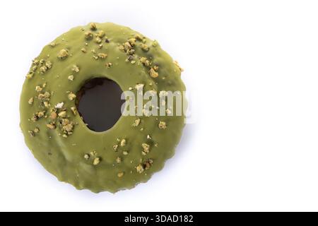 Pistachio cake isolated on white background Stock Photo
