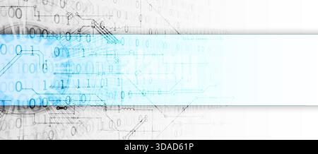 Technological concept with the use of technical elements. Numbers and technological circles. Stock Vector