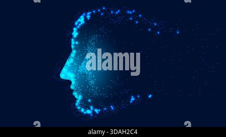 AI Intelligence with neural networks data flows symbolizing machine learning and automation. For tech ads websites and marketing campaigns. Vector illustration... Stock Vector
