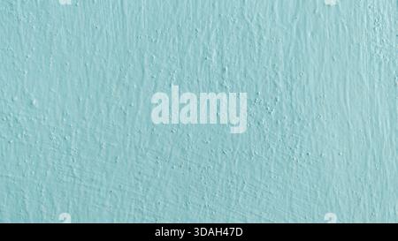 Close-up Light Blue Painted Wall Rough Stucco Texture Background Stock Photo