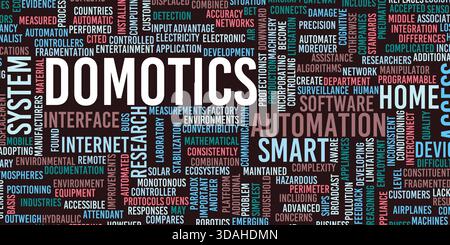 Domotics Home Automation System Solution and Services Stock Photo