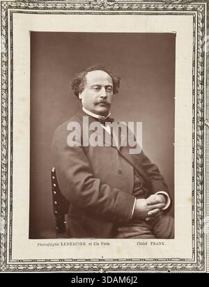 Portrait of Alexandre Dumas fils - from "Paris-Theatre" - circa 1874 -  Photoglyptie Lemercier Stock Photo - Alamy