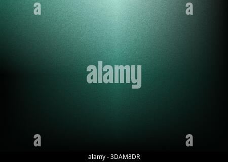 Teal and dark green gradient showing fine grain texture and top light Stock Photo