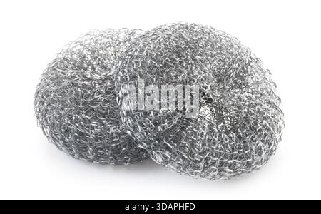 Scouring Pads Isolated On White Stock Photo