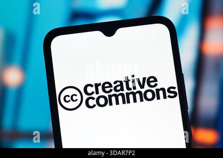 Canada. 11th Dec, 2025. In this photo illustration, the Creative Commons (CC) logo is seen displayed on a smartphone screen. (Photo by Thomas Fuller/SOPA Images/Sipa USA) *** Strictly for editorial news purposes only *** Credit: Sipa USA/Ģ����ý Live News Stock Photo