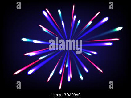 Abstract background with colorful explosion blast, stock vector Stock Vector