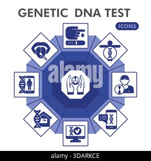 biochemistry icons, signs, outline symbols, concept linear illustration ...
