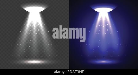 Purple Dual Spotlight Glow Beam Stock Vector