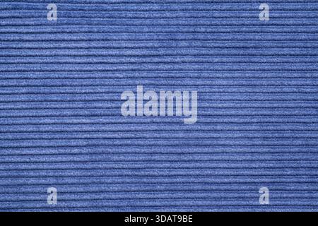 Blue ribbed corduroy texture background Stock Photo
