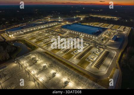 Data Center for Large Technology Company Stock Photo