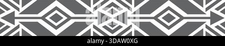 A black and white patterned design with white squares and triangles. The design is abstract and has a modern feel to it Stock Vector