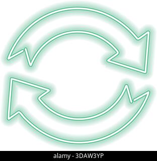 Two green arrows pointing in opposite directions Stock Vector Image ...