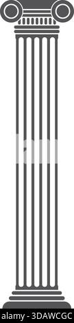 A tall column with a circular base Stock Vector