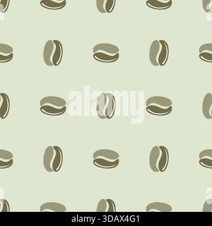 coffee beans abstract seamless pattern. background coffee beans vector Stock Vector