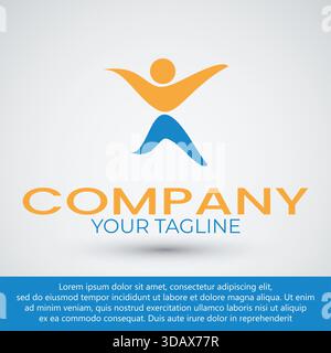 Coach success logo design for life coaching logo coaching sport logo design vector template Stock Vector