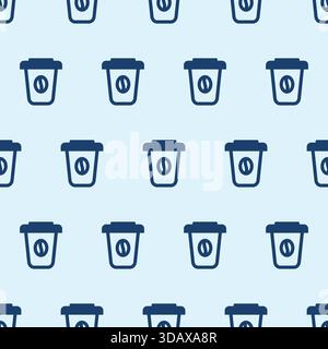 Coffee cup seamless pattern Vector illustration. coffee background for textile or fabric design Stock Vector